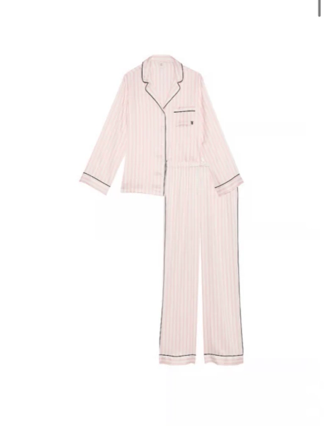 Women's Victoria's Secret Glazed Satin Long Pajama Set