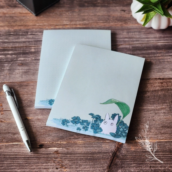 Totoro Notepad | 5x7 Cute Memo Pad | Stationery Notepad