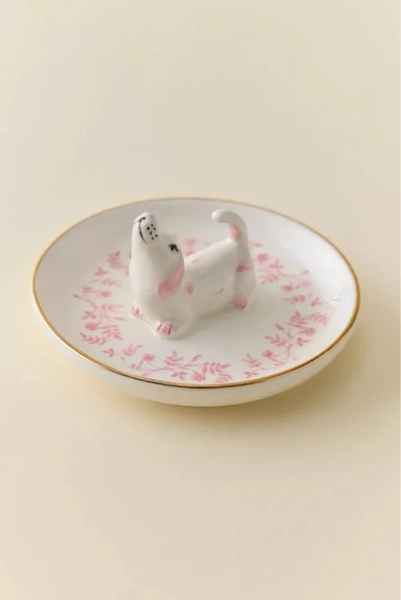 Piper Dachshund Ceramic Ring Dish