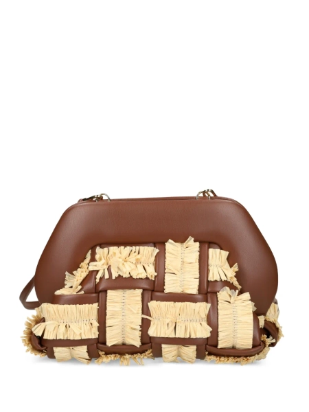 Themoirè sac à bandoulière en raphia | Taille unique