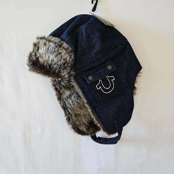 True Religion
Earflap Cap
Denim
Faux Fur lined
Chin...