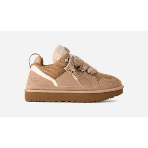UGG® Women's Lowmel Canvas/Suede/Recycled Materials Shoes in Sand, Size 7