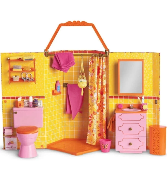 Julie's Groovy Bathroom for 18-inch Dolls