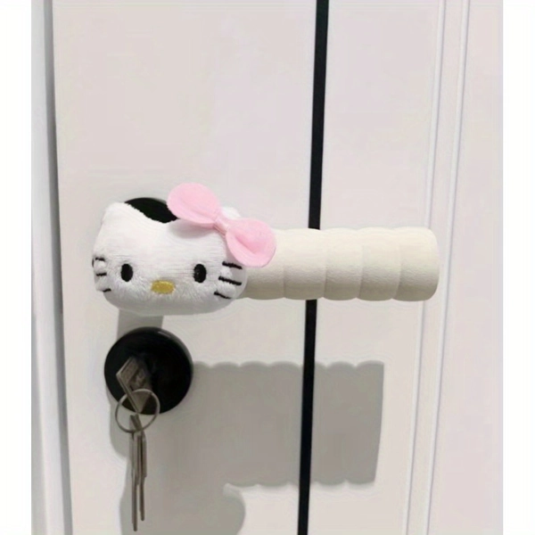 [Authorized]2 sets of Sanrio Hello Kitty door handle Gloves - Sanrio Y2K Kawaii style, anti-collision and anti-static wall protection, suitable for home decoration, suitable for bedrooms and living rooms