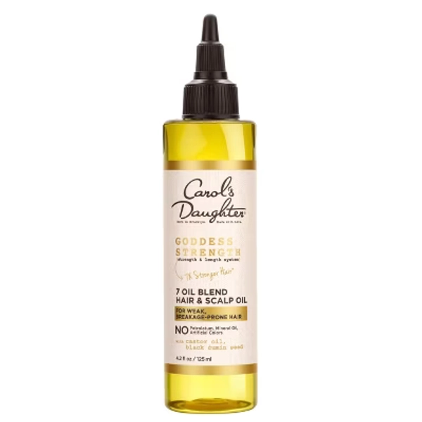Carol's Daughter Goddess Strength Scalp Oil and Hair Oil Deep Treatment with Castor Oil for Breakage Prone Hair - 4.2 fl oz