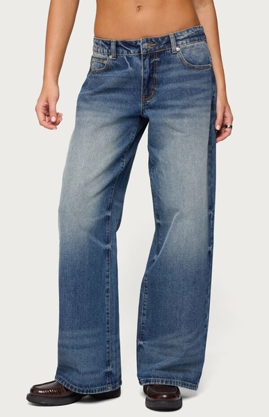 Raelynn Washed Low Rise Jeans