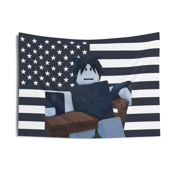 New Two Time R-Roblox Design Patriotic American Flag Wall Tapestry Indoor Home Decor Gift Idea Dorm Room Tapestry Forsaken Docer - AliExpress 