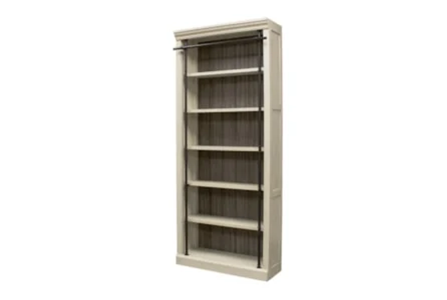 Henri 94" Cream White Bunching Bookcase