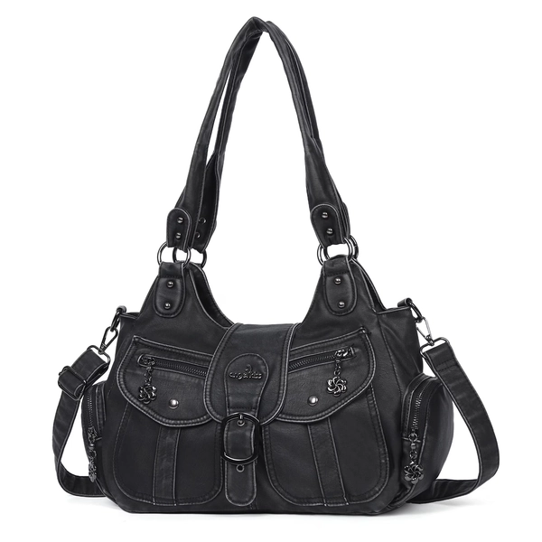 Angel Kiss Hobo Bags for Women Vegan Leather Shoulder Purses and Handbags Ladies Roomy Tote Bags Purse with Crossbody Strap - Walmart.com