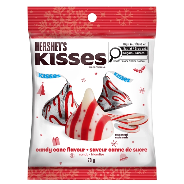 Hershey's Kisses Candy Cane 78g, Kisses Candy Cane 78g