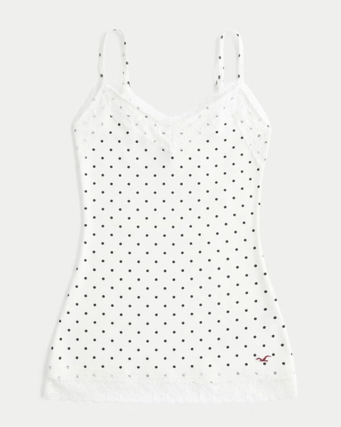 Lace Trim Layering Cami