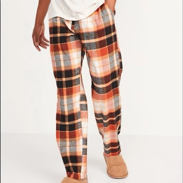 Old Navy Pants | Nwt Old Navy Plaid Pajama Pant | Color: Black/Orange | Size: 3xlt | Justkaress's Closet