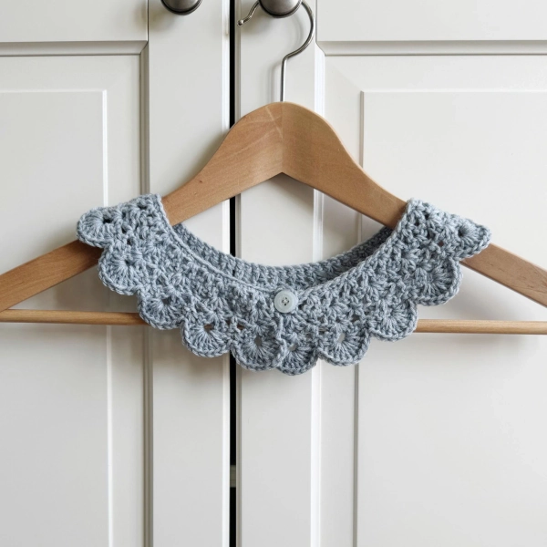 CROCHET PATTERN & VIDEO Peter Pan Collar Crochet Pattern | 5 Sizes| Quick and Easy| Instant pdf Download | by HanJan Crochet
