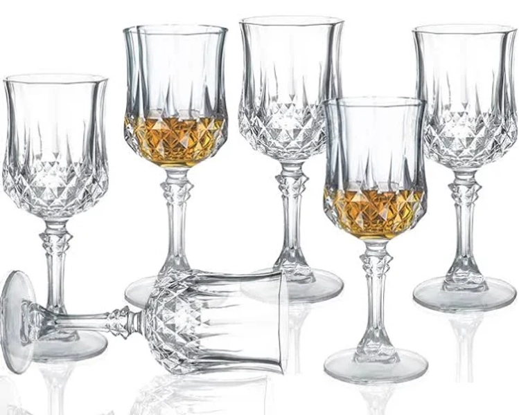 Srgeilzati Cordial Glasses With Stem - Sherry, Port, Crystal Shot, Limoncello - 1.75 oz (Set of 6)
