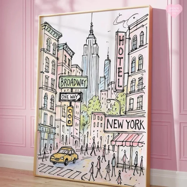 New York City Art Print Poster