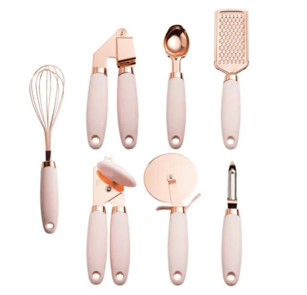 7pcs Rose Gold Kitchen Utensils Set