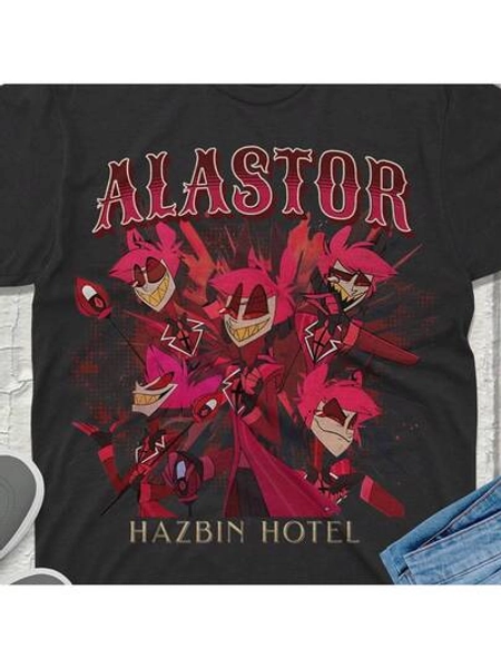 Alastor  Retro T-Shirt Stylish  Apparel Featuring Your Favorite Characters! High-Quality Fabric Perfect Gift For Fans!