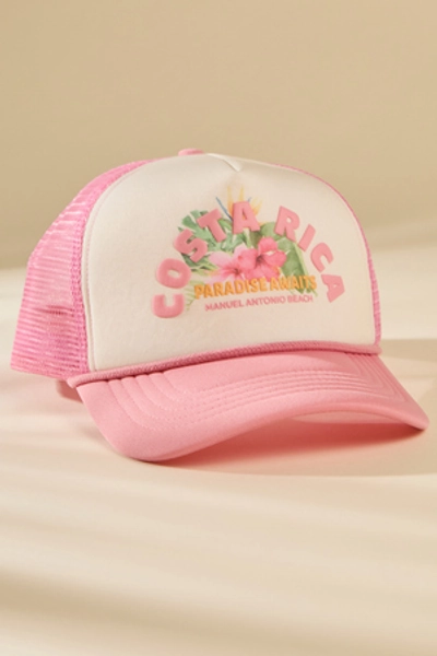 
        Costa Rica Trucker Hat in Pink | Altar'd State
    