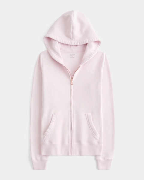 Customizable Charm Zip-Up Hoodie