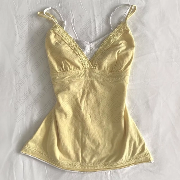 Fashion Sunny Halter tops Lace Cute Y2K Woman Clothing Hot Girl Camisole Daily Singlet Classic Maiden Tide Sleeveless Sweet Vest - AliExpress 200000345