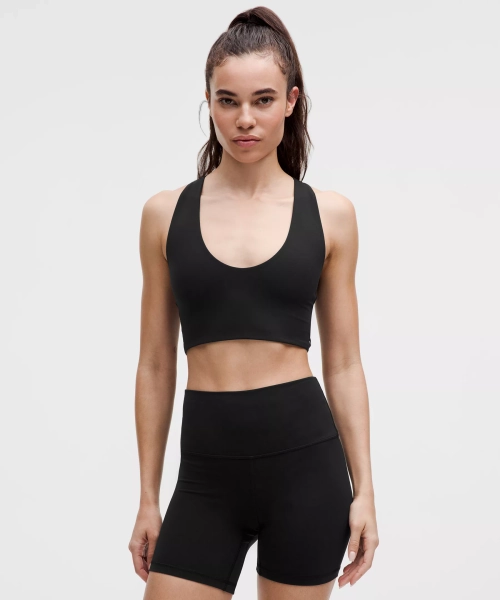 Bend This Scoop and Cross Bra *Light Support, A-C Cups - Black - XXS/XS