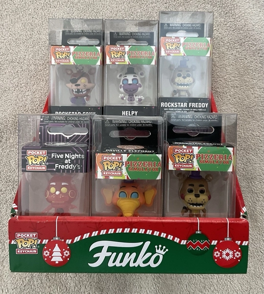 Funko Pocket Pop Keychain Five Nights At Freddys Lot - 12 w Protectors &amp; Display