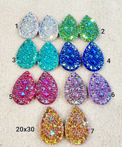 Beautiful Acrylic Cabochons/Native American Beading Materials/Resin Centers/Jewelry Supplies/Beading Centers/Crafts