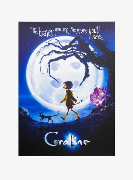 Coraline Button Moon Displate Metal Poster