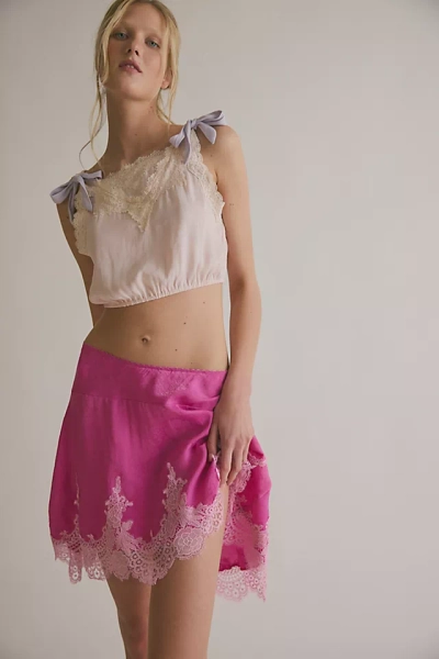 Something Satin Mini Slip Skirt