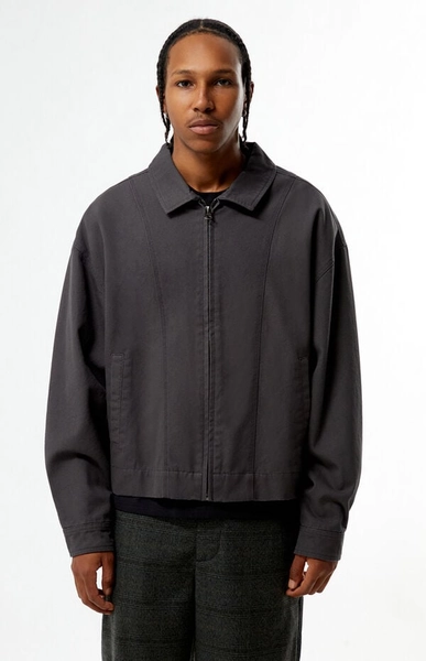 Gray Double Seams Gas Jacket