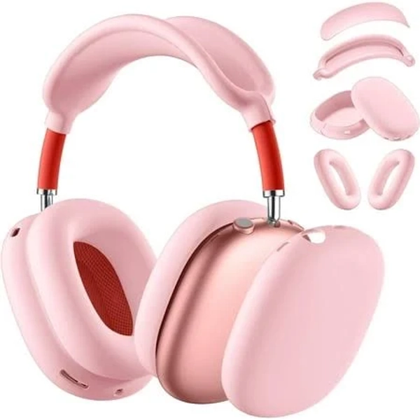 Pinhen for Airpod Max Case Cover, Anti-Scratch Ear Pad Case Cover/Ear Cups Cover/Headband Cover for AirPods Max Headphones, Soft Silicone Skin