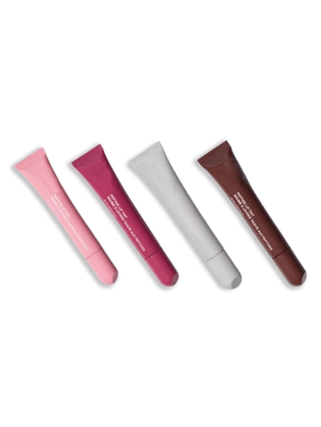 4pcs Lip Gloss Set, Ultra Moisturizing & Soothing Formula, Vitamin, High Gloss Non-Sticky Lip Balm With Peppermint, Rosehips, Coconut, Mango, Argan, Honey, Shea