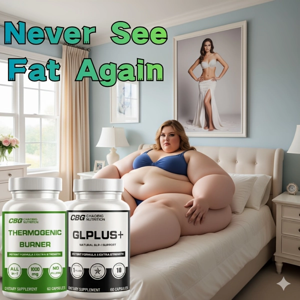 60pcs CHAOBIG Dynamic Duo: GLPLUS+ for Natural GLP-1 Support, And with An Impressive 1000mg - Embrace Wellness, Embrace Joy - 30 Days Supply Per Bottle