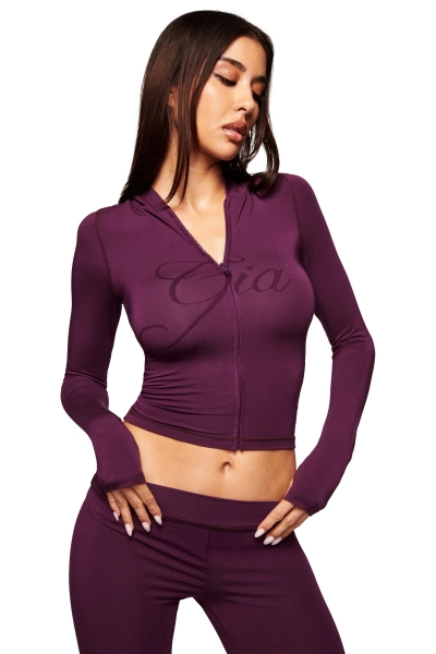 I Am Gia Blare HOODIE - PLUM - XXS / PURPLE