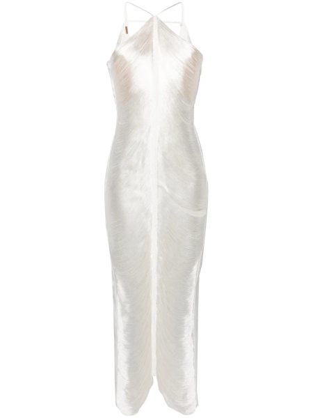 Cult Gaia robe longue frangée Renata à dos nu | XS