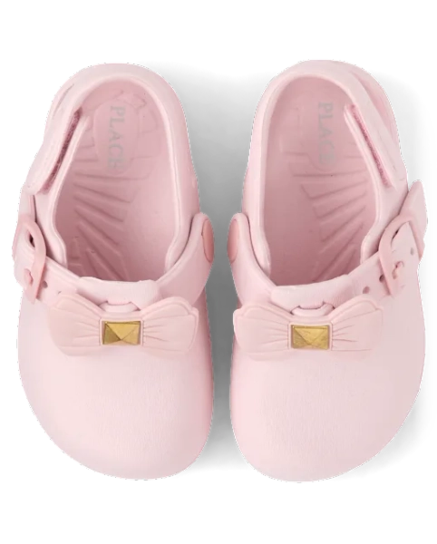 Toddler Girls Bow Clogs - Pink
