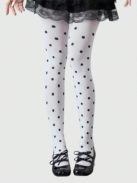 polka dot tights