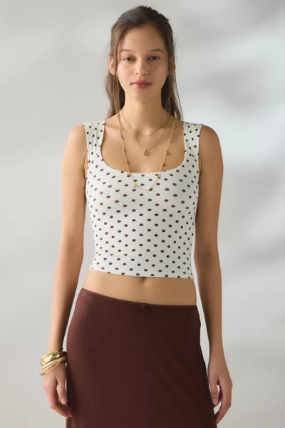 BDG Ribbed Square Neck Tank Top