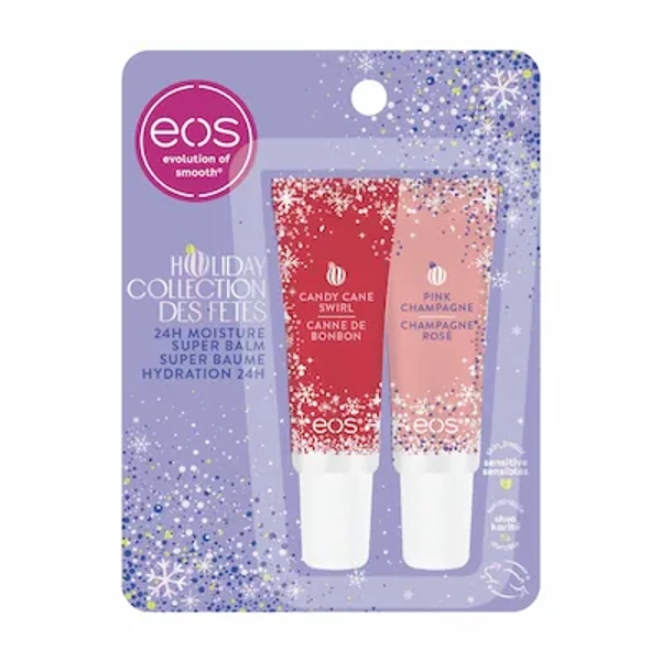 eos Holiday Collection Candy Cane Swirl, Pink Champagne Super Balm | Shoppers Drug Mart