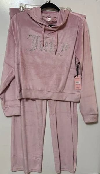 Juicy Couture Women's OG Big Bling Velour Hoodie