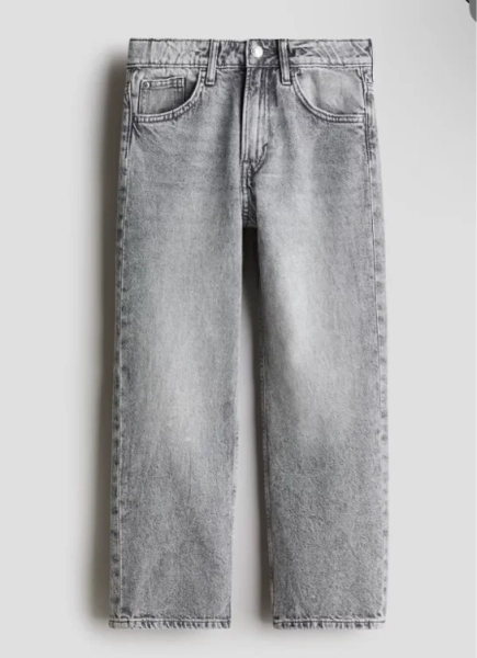 Loose fit jeans grey denim 