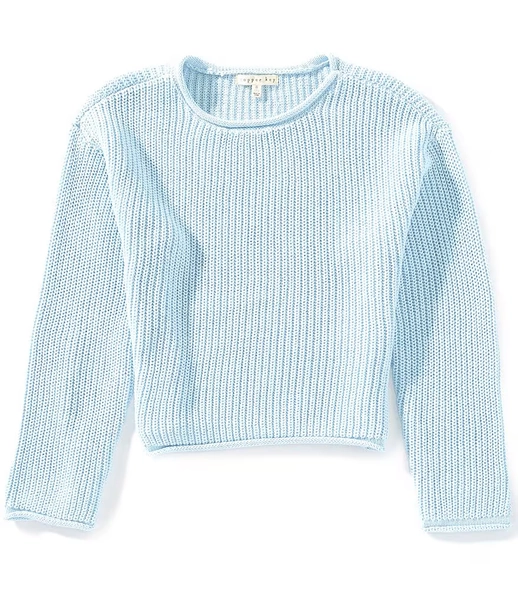 Copper Key Big Girls Jersey Roll Neck Sweater