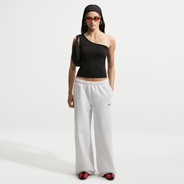Nike Studio Fleece Medium Weight Women's Mid-Rise Wide-Leg Pants