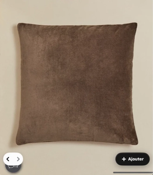 Coussin carré 40x40 cm en coton Enid