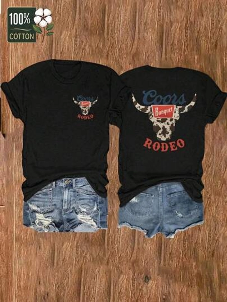 100% Cotton T-Shirt Women's Casual Short Sleeve Round Neck T-Shirt