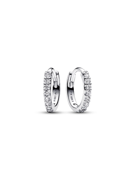 Sparkling Huggie Hoop Earrings