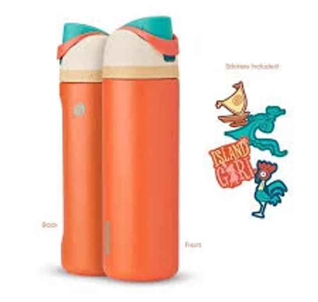 Owala Free Sip Disney Princess 24oz Stainless Steel Water Bottle, MOANA