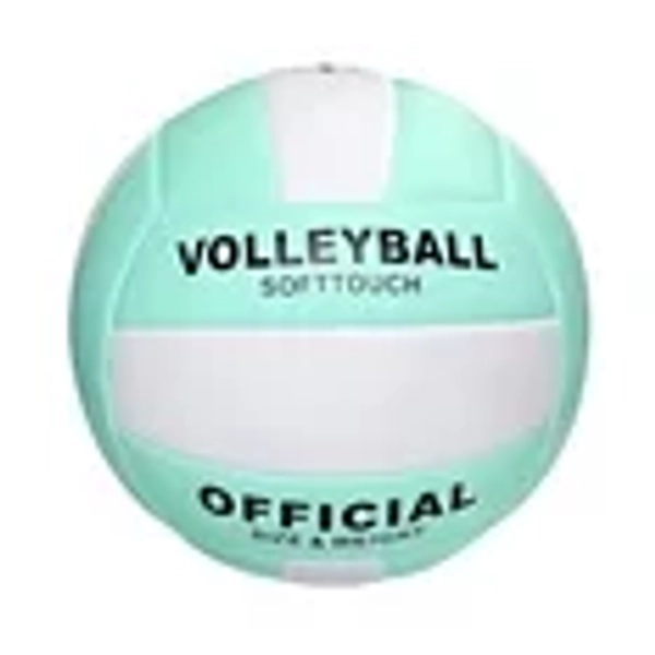 WFDC Super Soft Beach Volleyball,Official Size 5 Volleyball,Soft Volleyball,Beach Volleyball,Soft Volleyball for Indoor and Outdoor Beach,Durable Equipment,Volleyball Training,Gym,Green