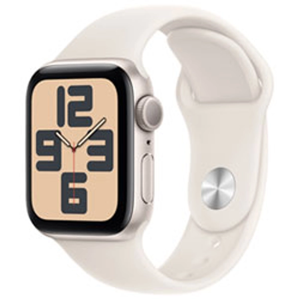 Apple Watch SE (GPS) de 40 mm avec boîtier en aluminium comète et bracelet sport comète - Petit/Moyen