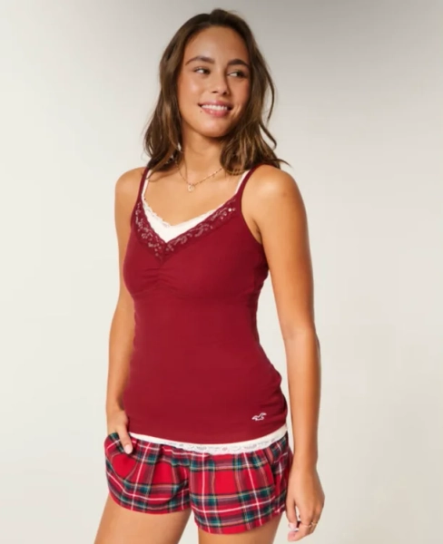 Holiday Vault Release Lace Trim Layering Cami